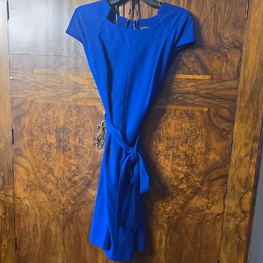 Kasper Royal Blue Midi Dress XL